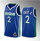 Men's Dallas Mavericks #2 Dereck Lively II Blue 2023 Draft City Edition Stitched Basketball Jersey,baseball caps,new era cap wholesale,wholesale hats